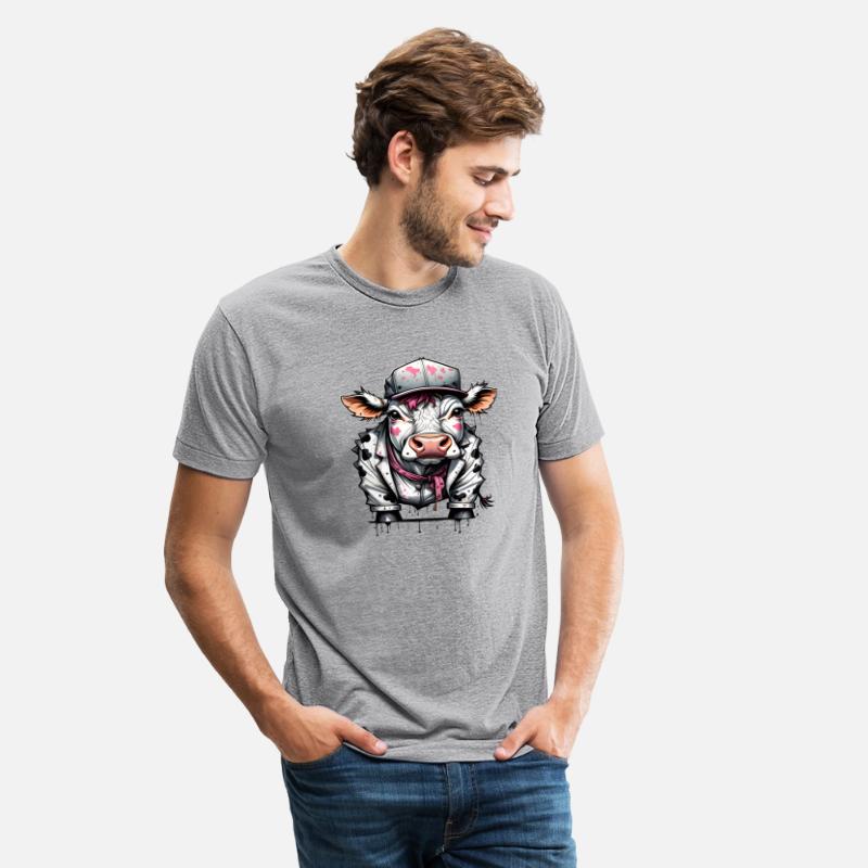 Cool cow with baseball cap