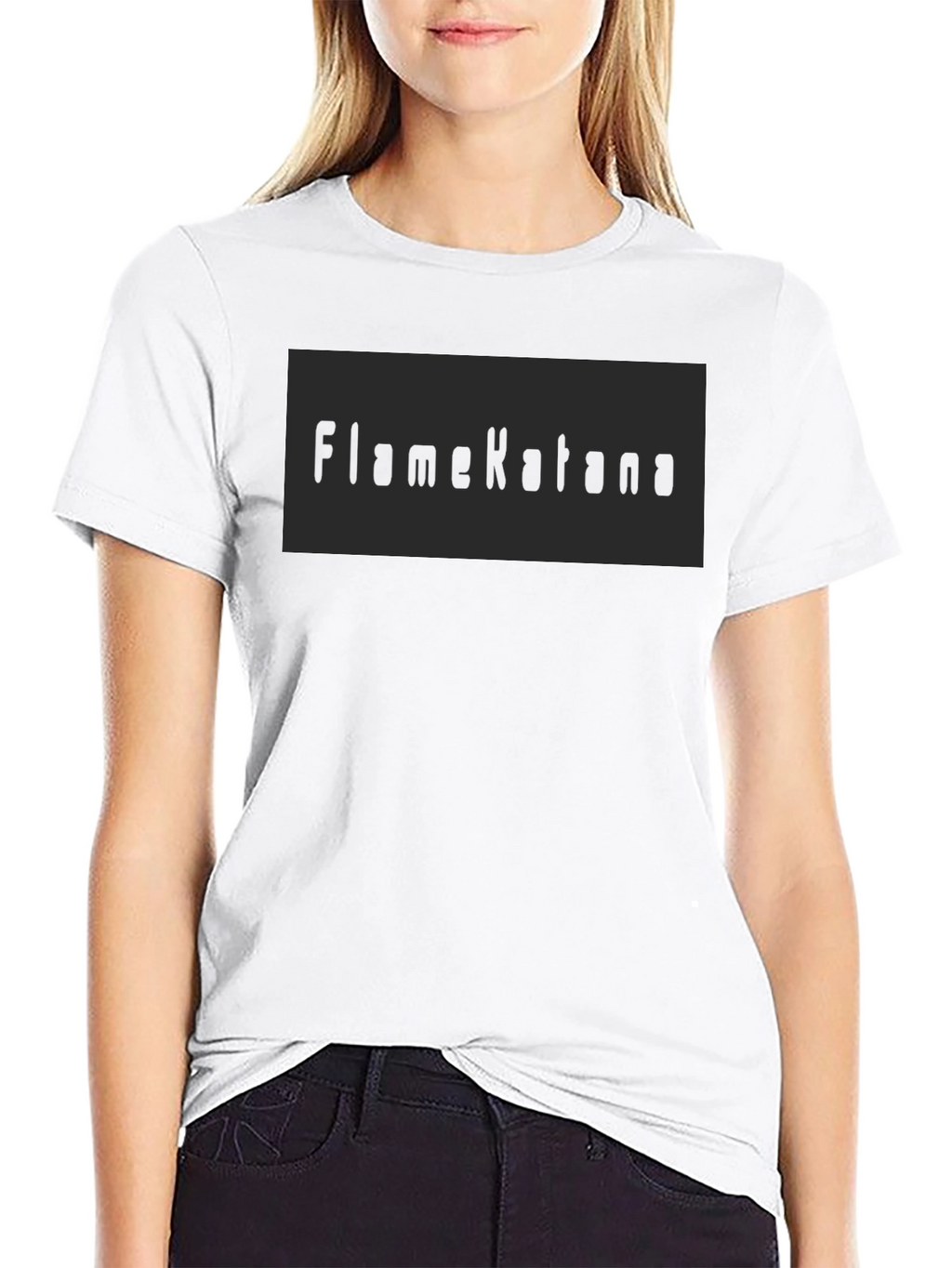 FlameKatana Black Graphic Tee - Mens Casual