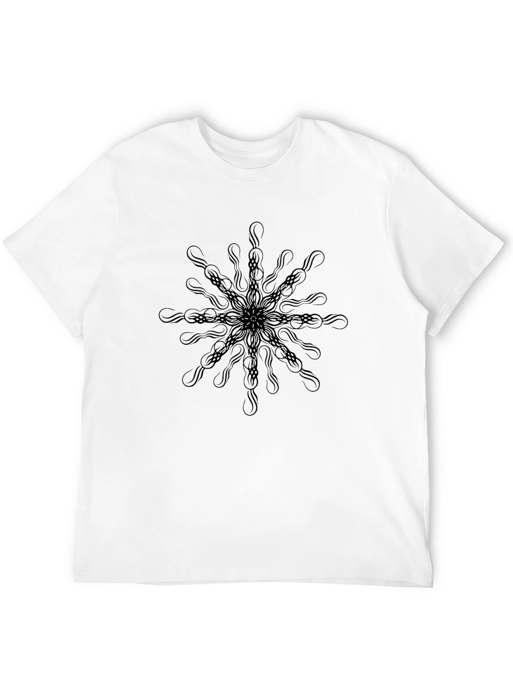 Abstract Mandala Black T-Shirt