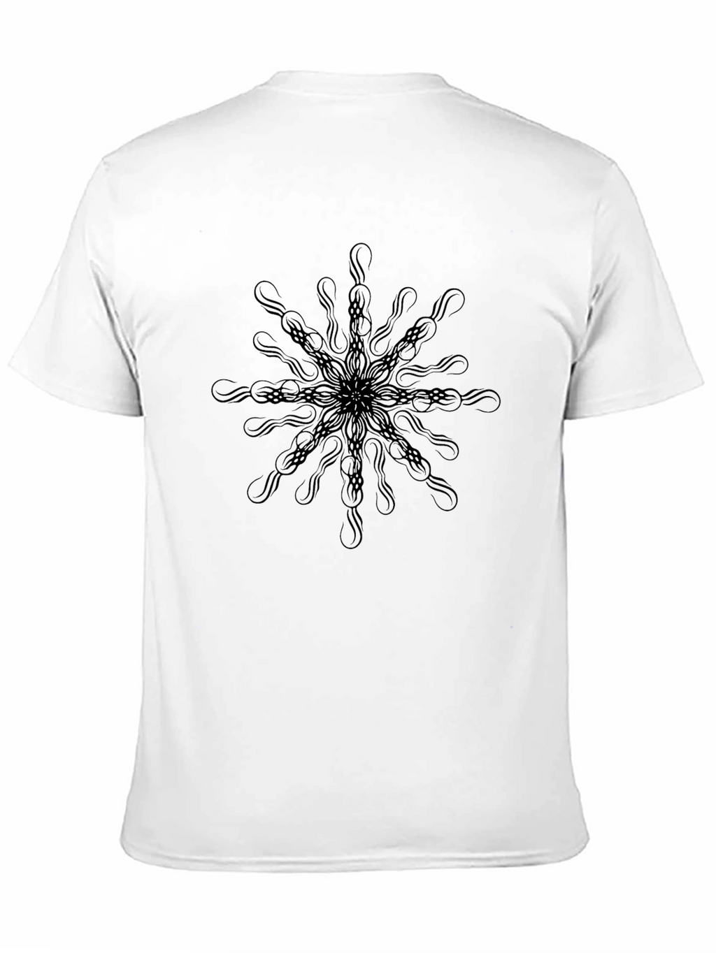 Abstract Mandala Black T-Shirt