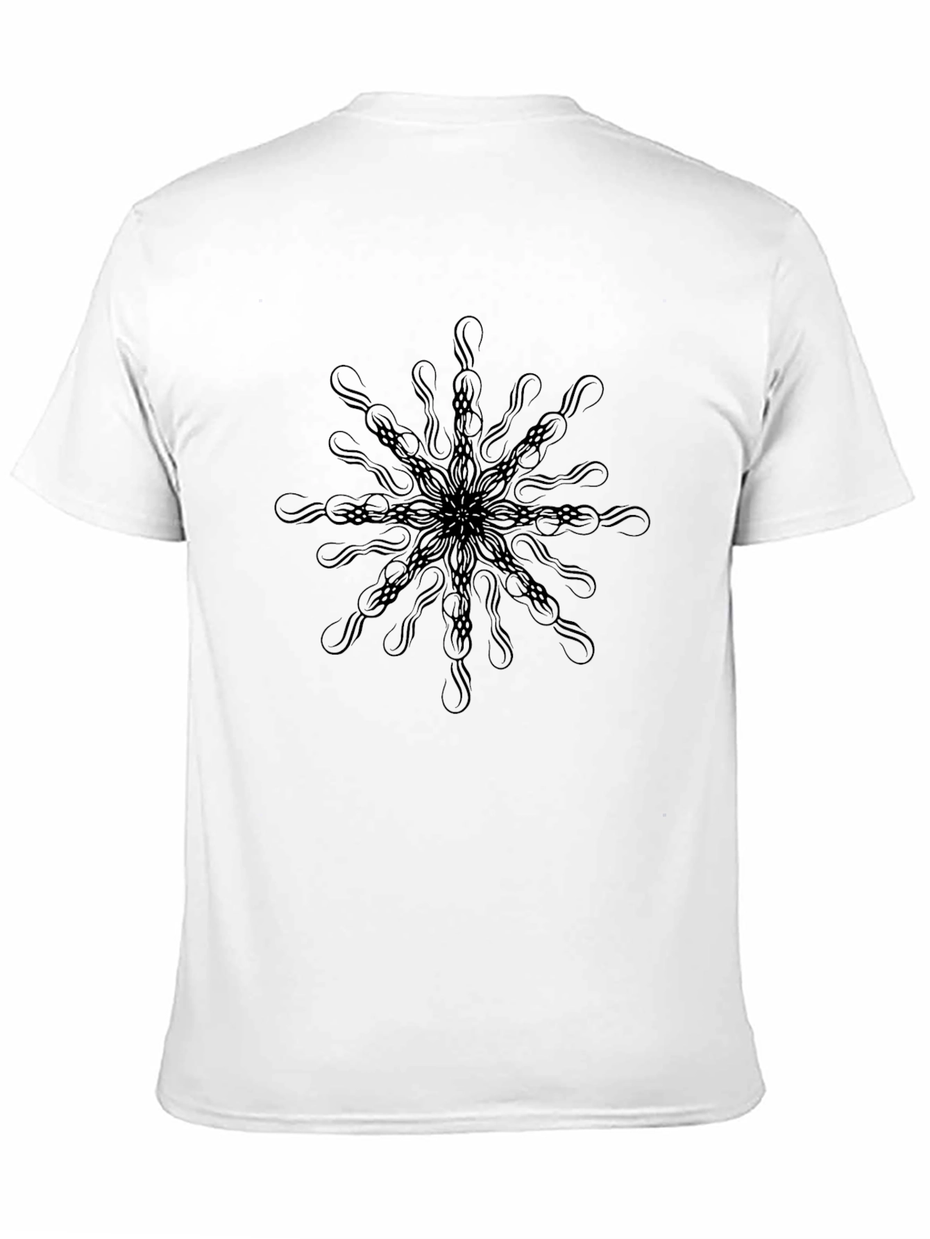 Abstract Mandala Black T-Shirt