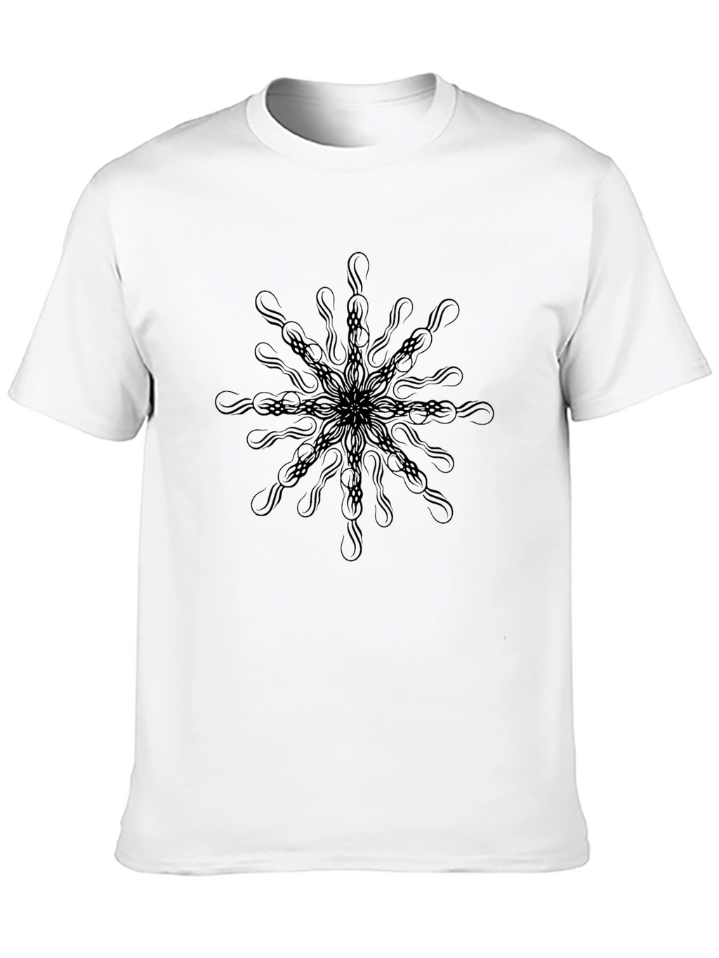 Abstract Mandala Black T-Shirt