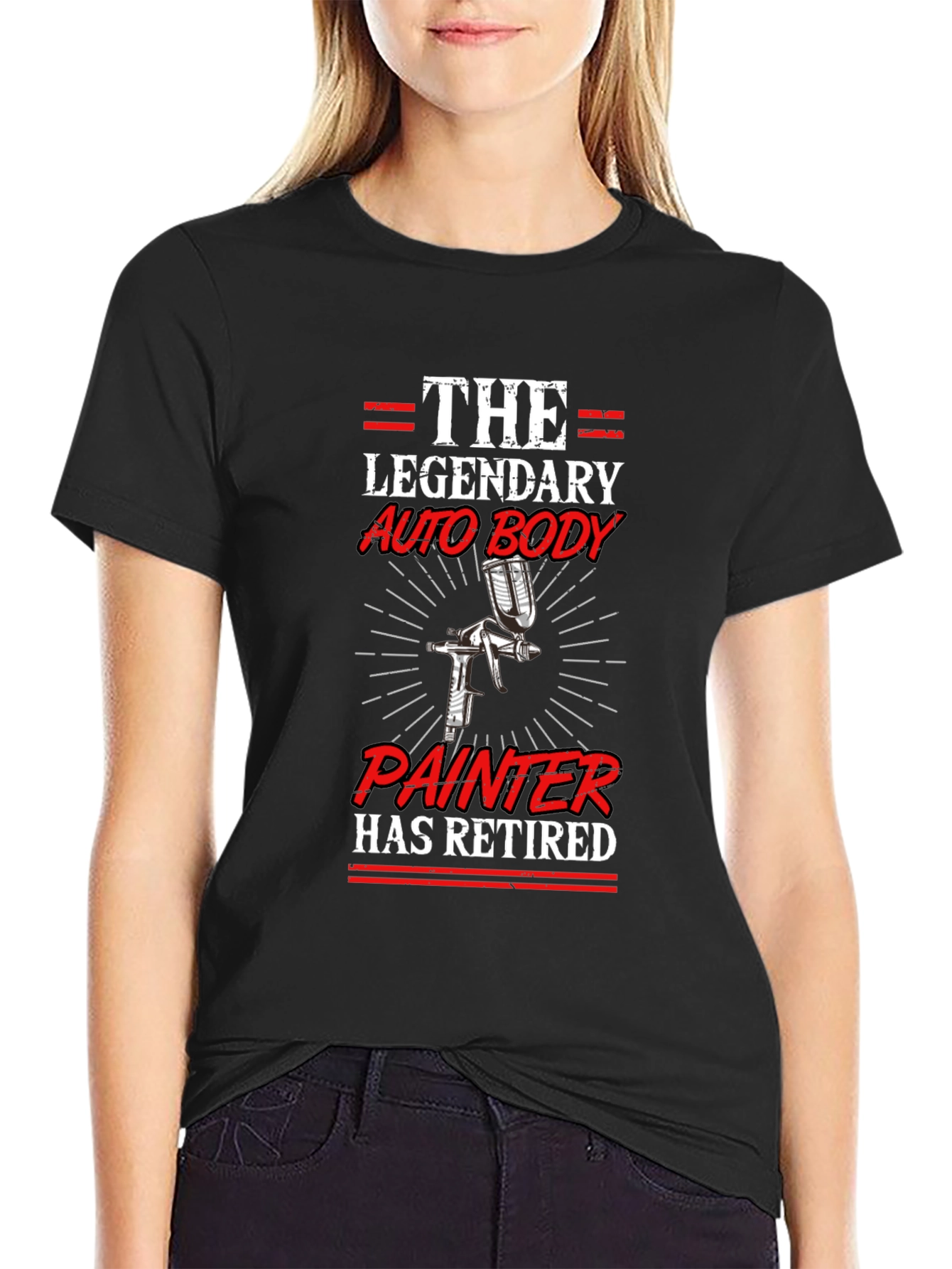 Retired Auto Body Painter Graphic T-Shirt