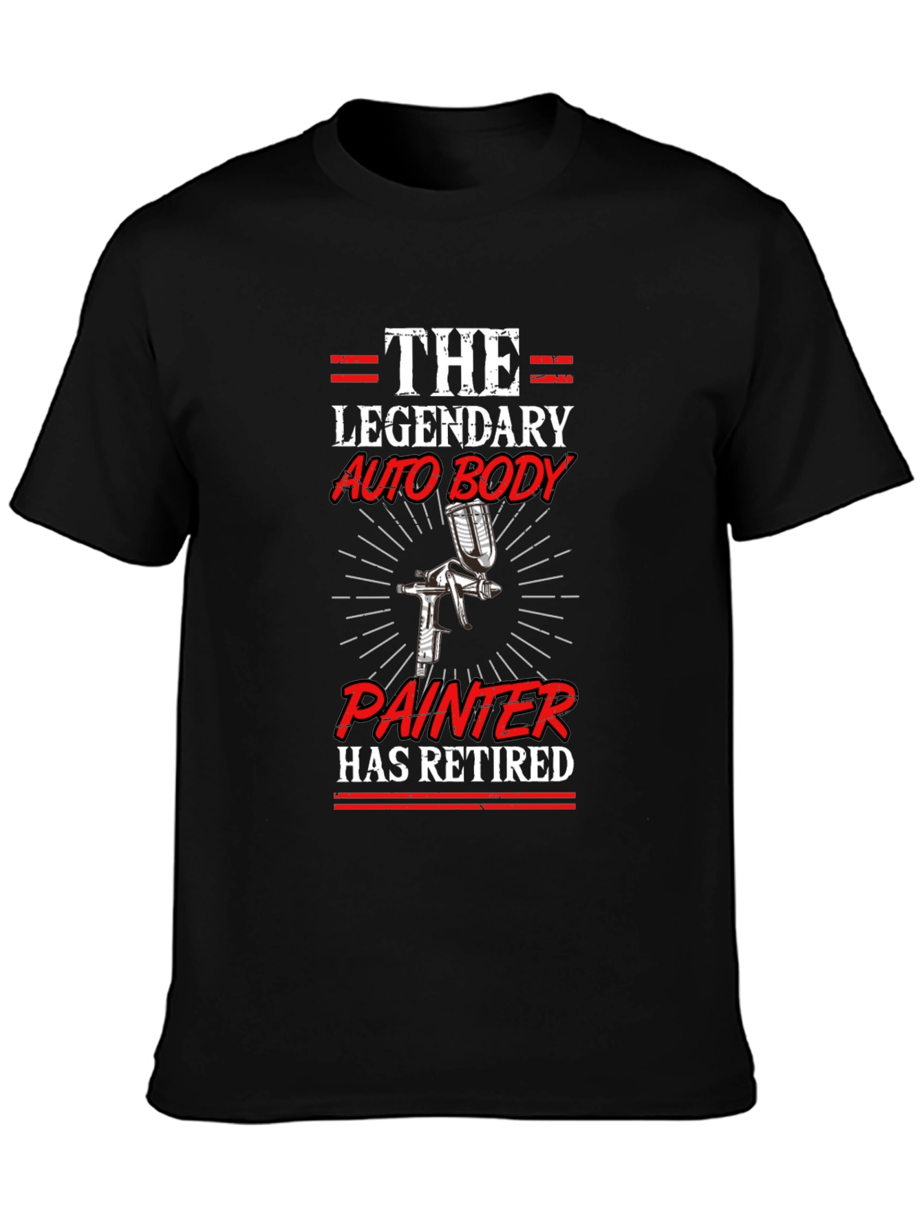 Retired Auto Body Painter Graphic T-Shirt