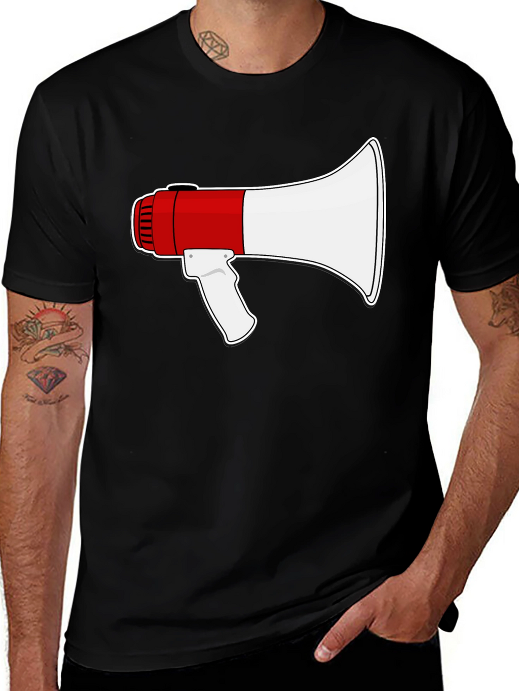 Megaphone Graphic T-Shirt - Loud & Proud Style
