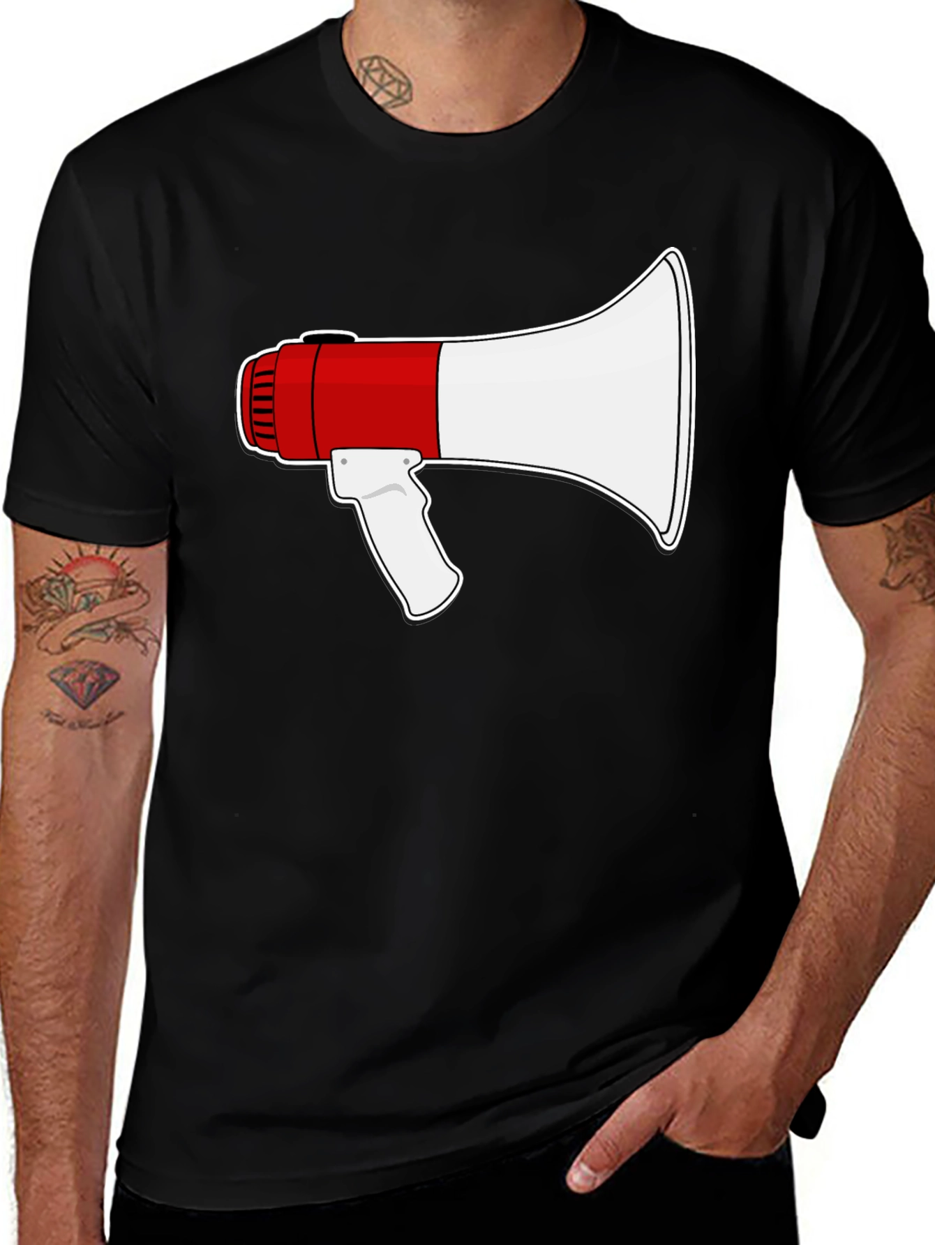 Megaphone Graphic T-Shirt - Loud & Proud Style