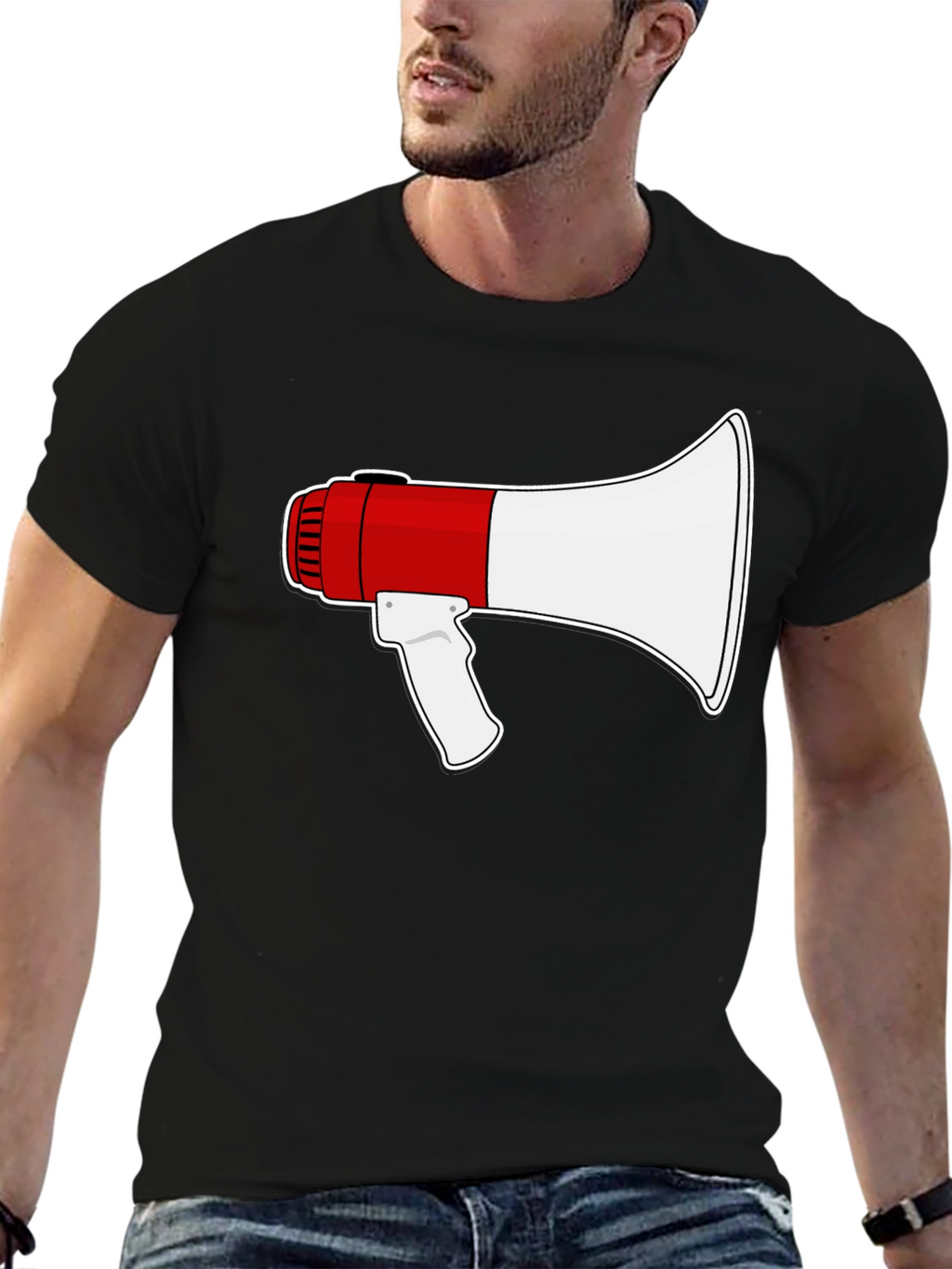 Megaphone Graphic T-Shirt - Loud & Proud Style