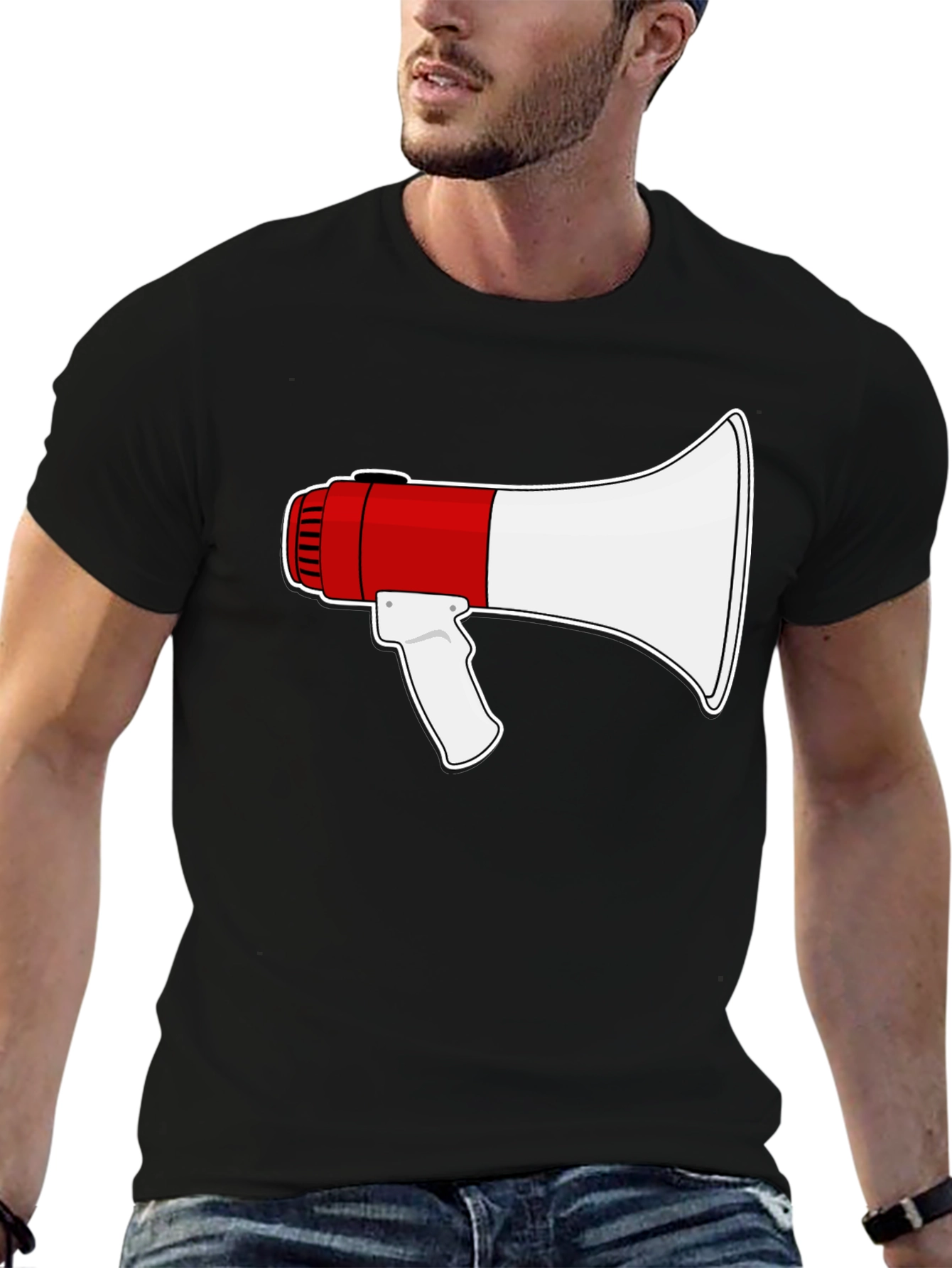 Megaphone Graphic T-Shirt - Loud & Proud Style