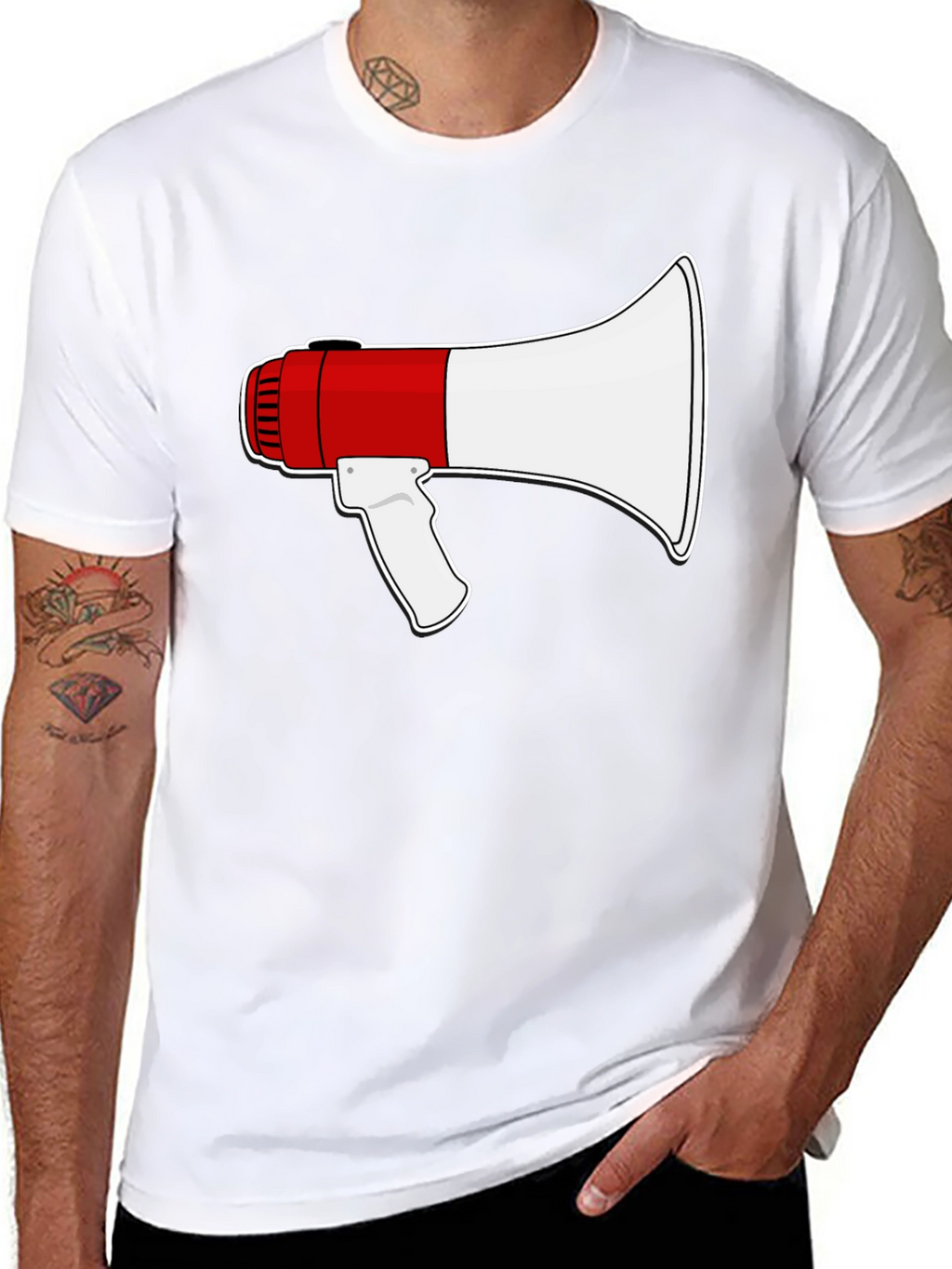 Megaphone Graphic T-Shirt - Loud & Proud Style