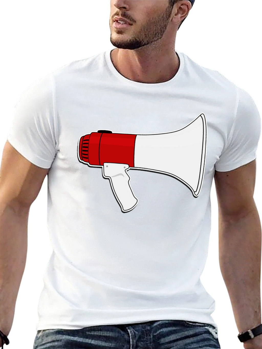 Megaphone Graphic T-Shirt - Loud & Proud Style