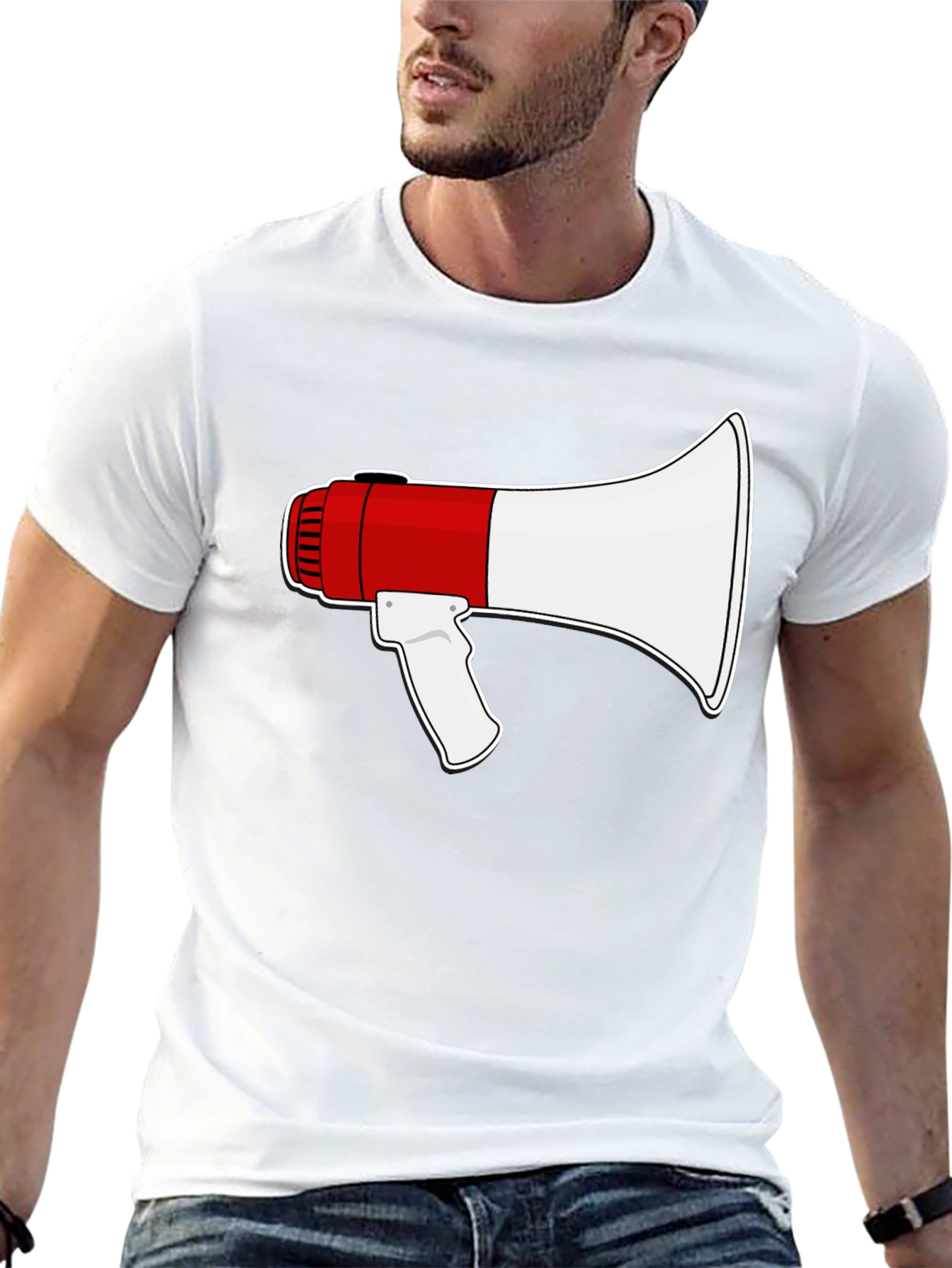 Megaphone Graphic T-Shirt - Loud & Proud Style