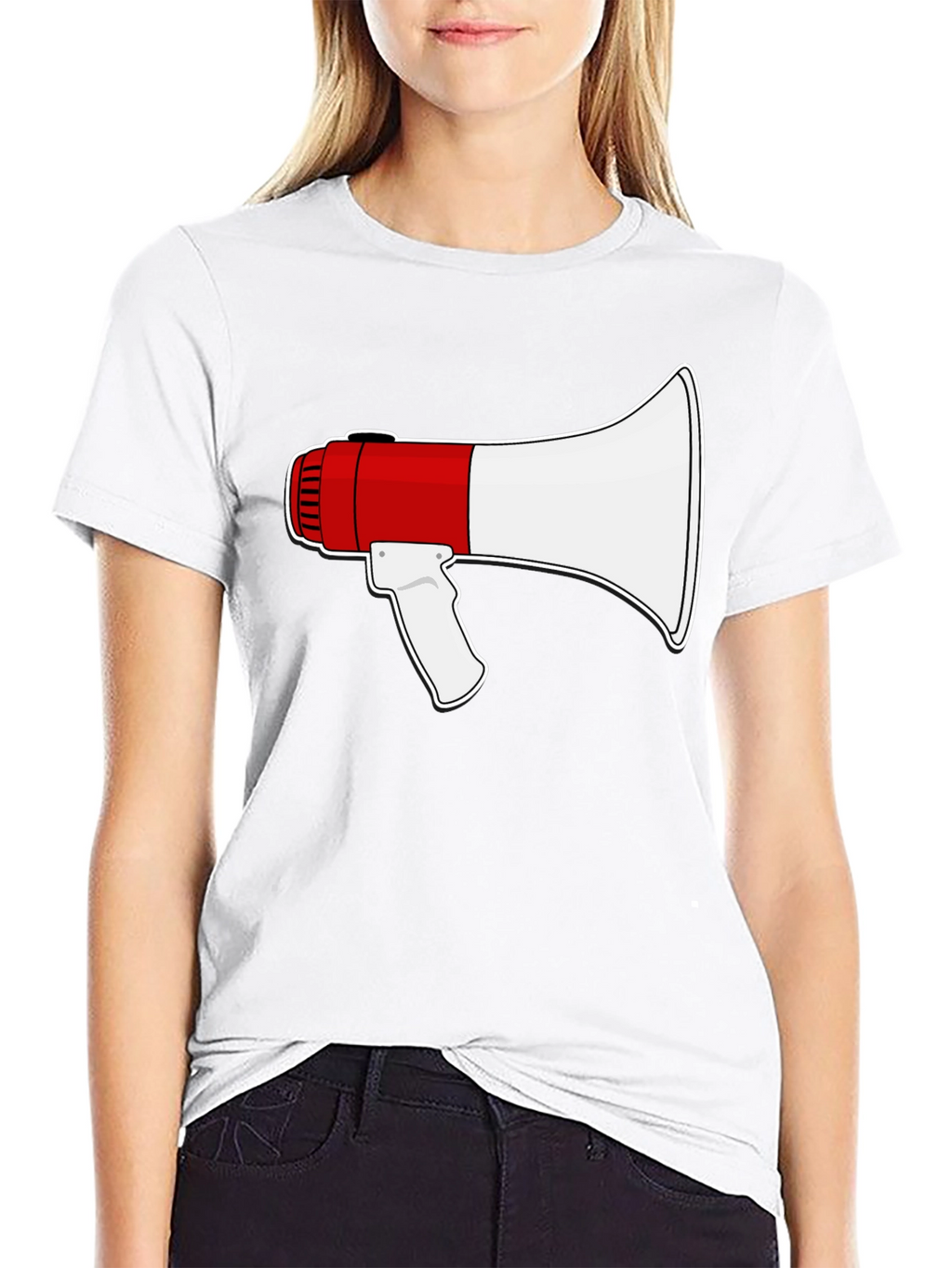 Megaphone Graphic T-Shirt - Loud & Proud Style