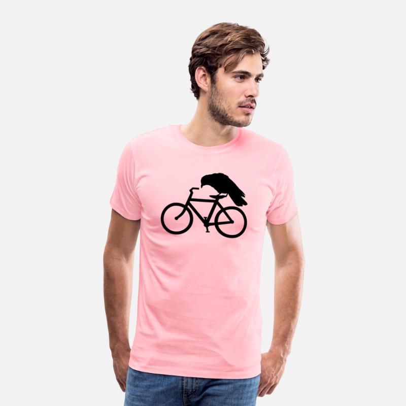 Crow Riding A Bicycle Bike Crow Cycling