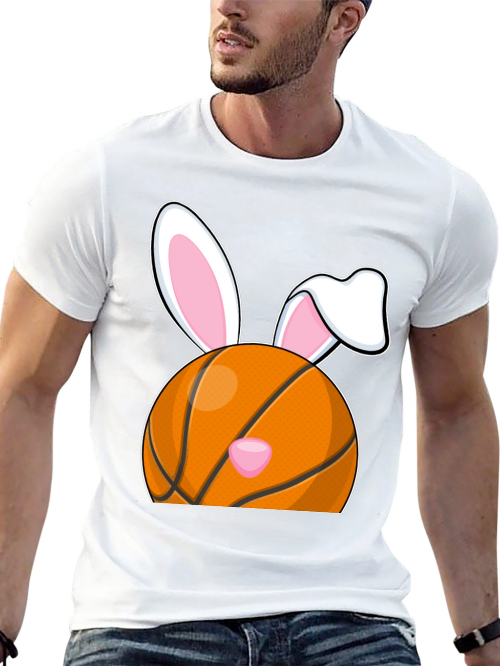 Basketball Easter Bunny T-Shirt