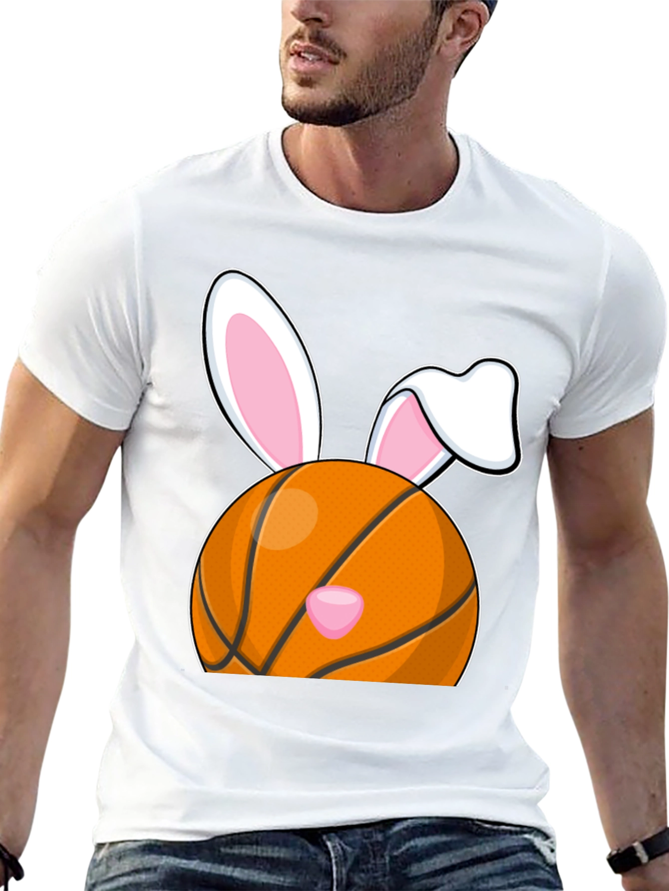 Basketball Easter Bunny T-Shirt