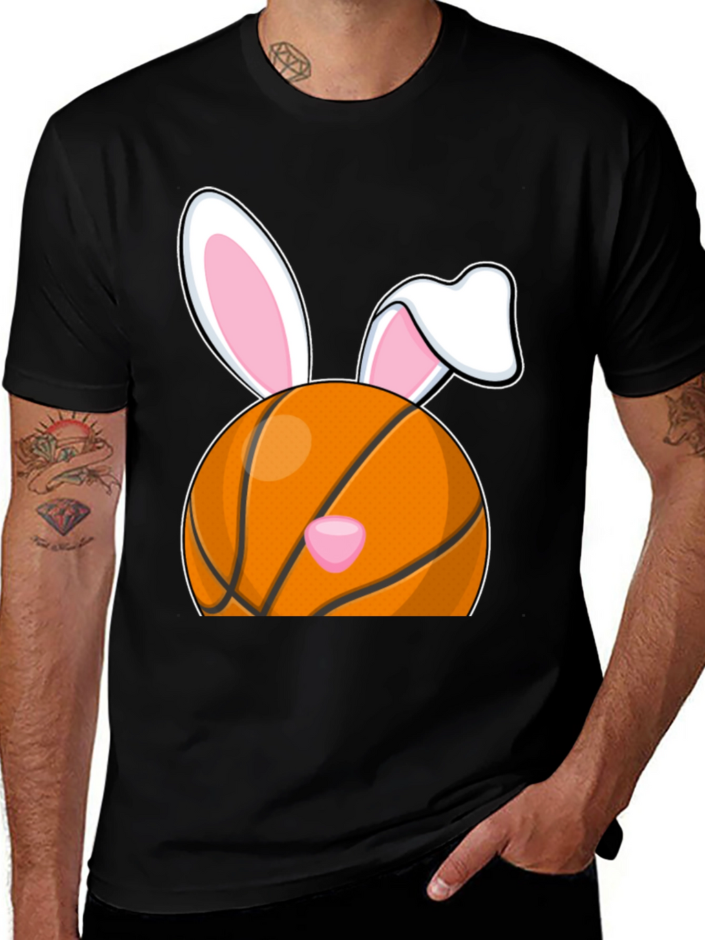 Basketball Easter Bunny T-Shirt