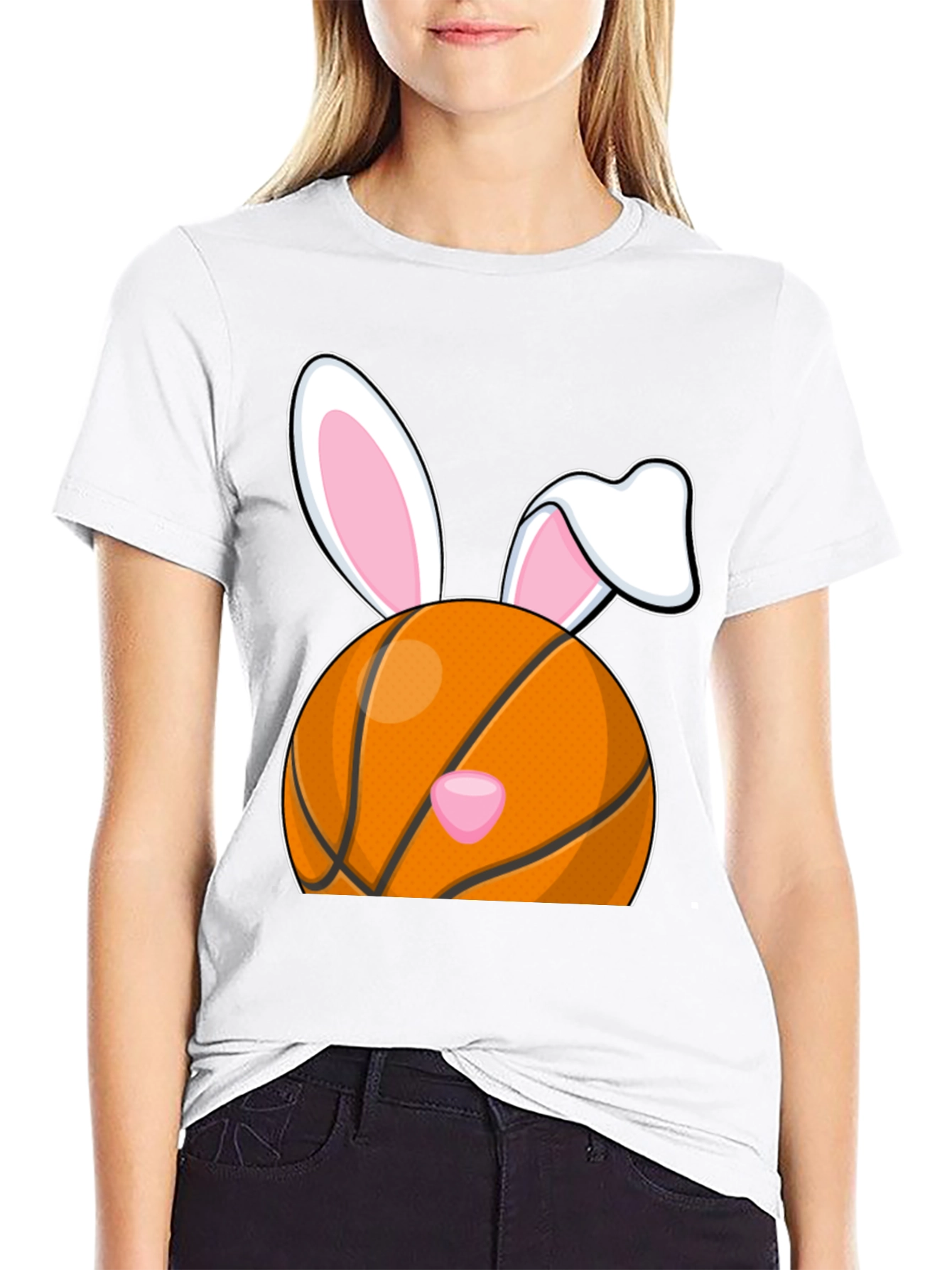 Basketball Easter Bunny T-Shirt