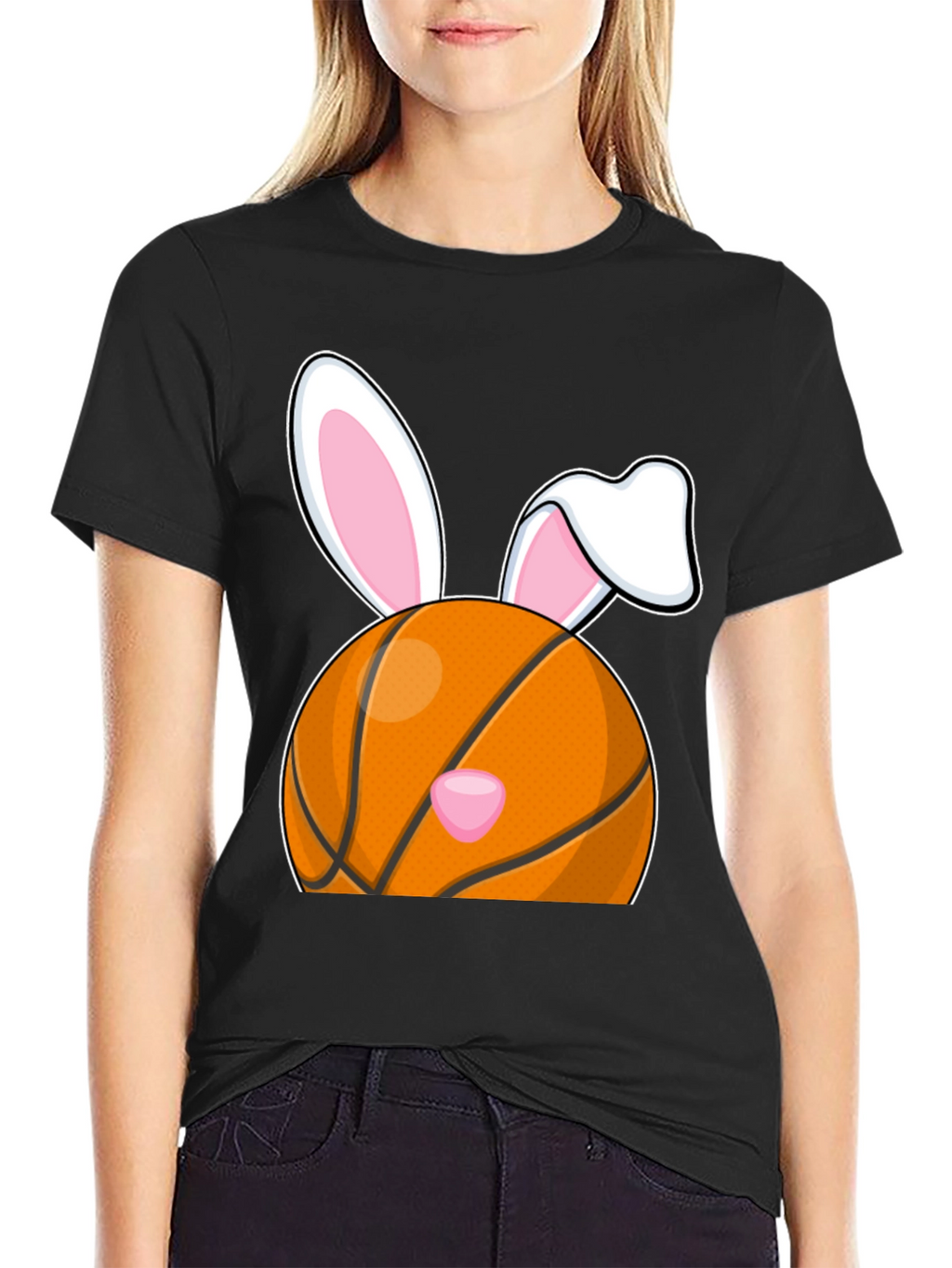 Basketball Easter Bunny T-Shirt