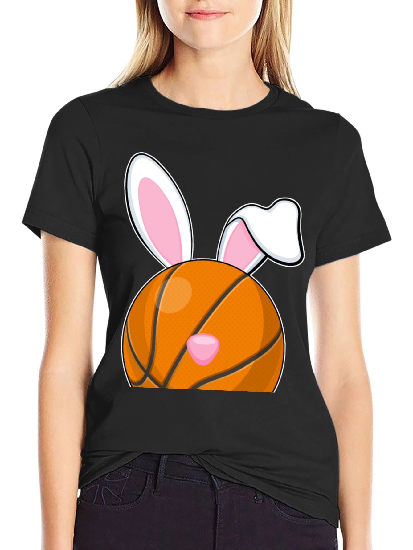 Basketball Easter Bunny T-Shirt