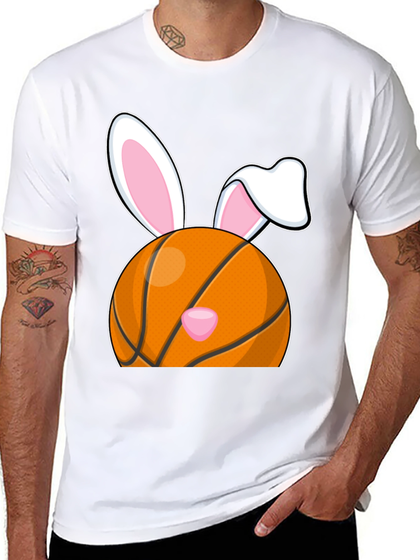 Basketball Easter Bunny T-Shirt