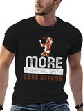 More Martial Arts Less Stress Graphic T-Shirt
