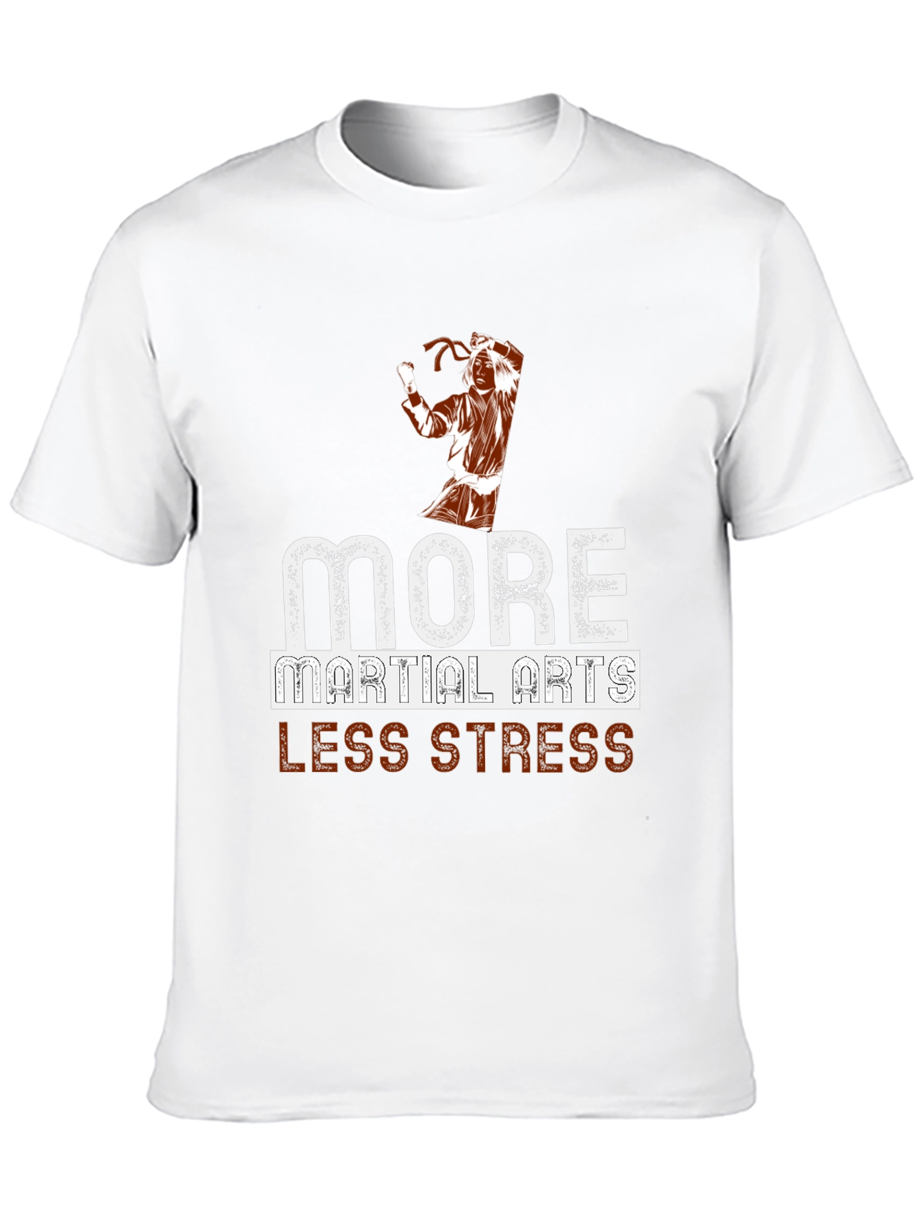 More Martial Arts Less Stress Graphic T-Shirt