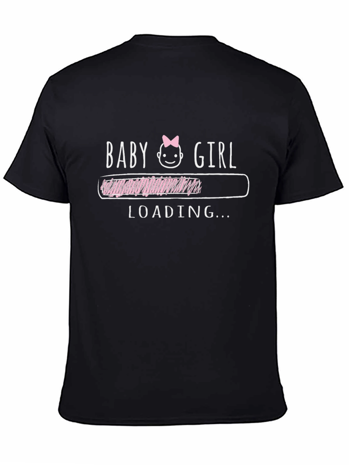Baby Girl Loading T-Shirt - Cute Pregnancy Announcement Tee