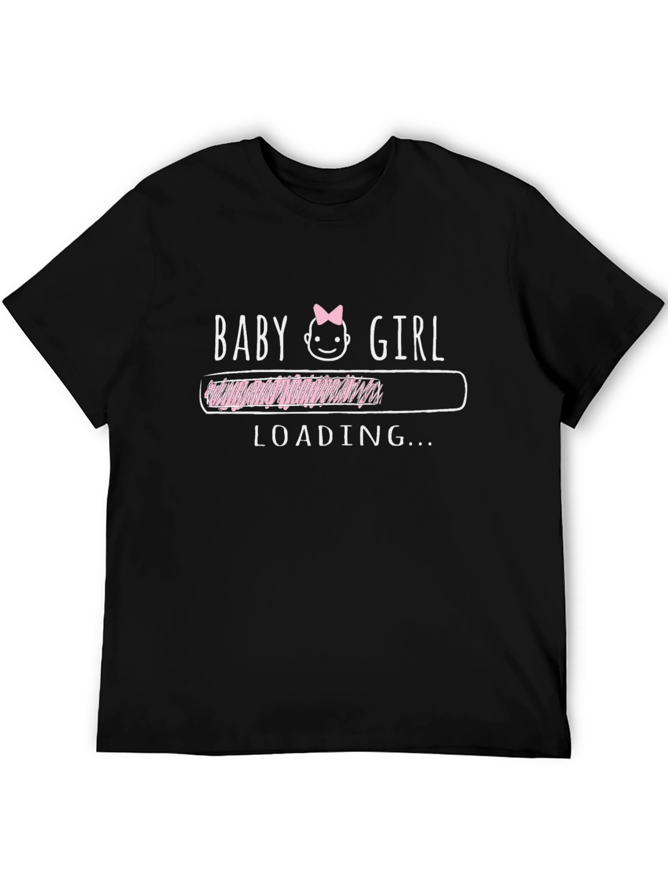 Baby Girl Loading T-Shirt - Cute Pregnancy Announcement Tee