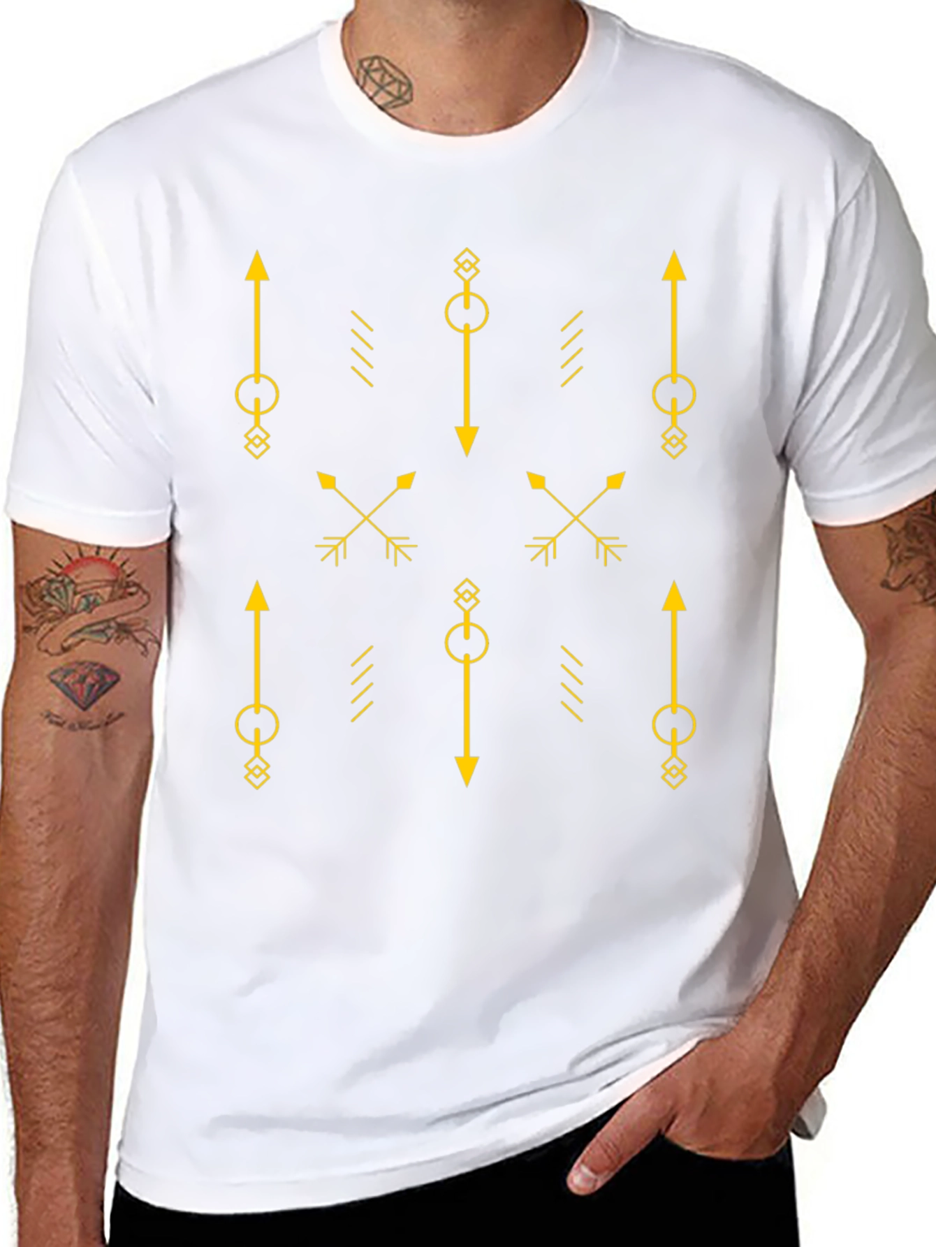 Geometric Arrows T-Shirt - Stylish Graphic Tee