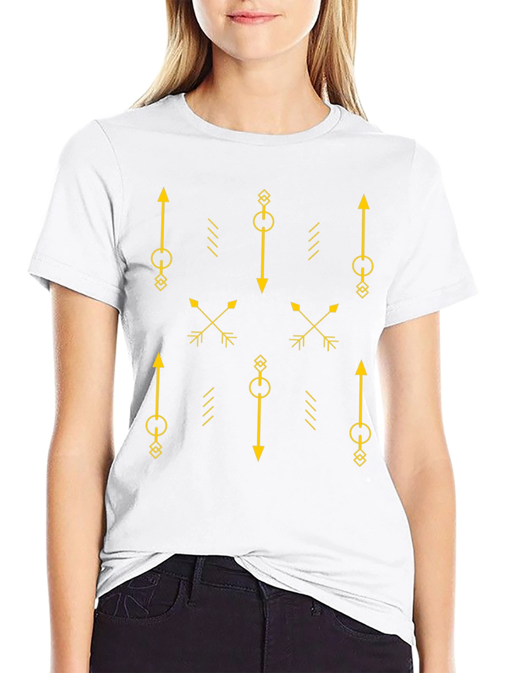 Geometric Arrows T-Shirt - Stylish Graphic Tee