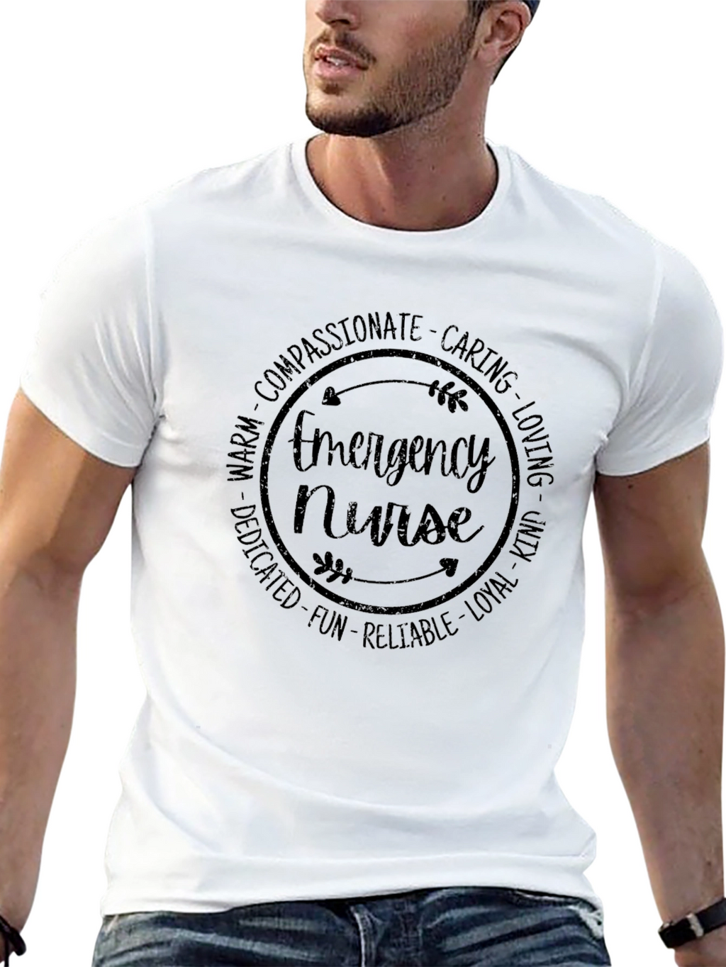 Emergency Nurse T-Shirt - Caring Nurse Apparel