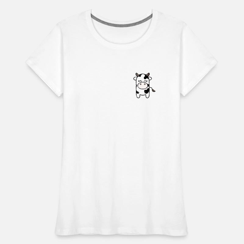 cute cow minimalist pocket design