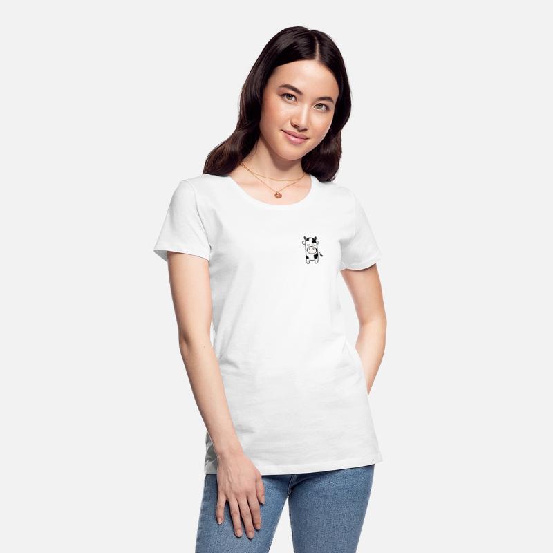 cute cow minimalist pocket design