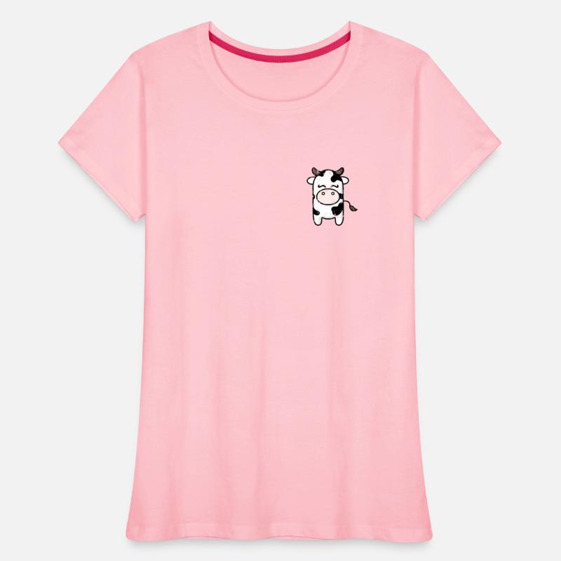 cute cow minimalist pocket design