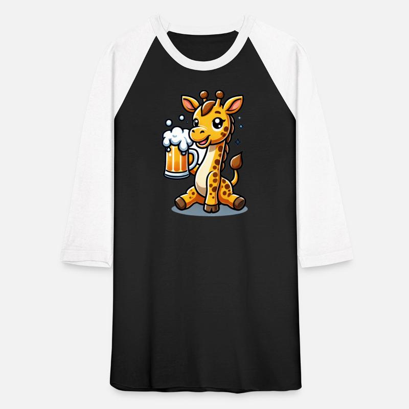 Cute Giraffe Drinking Beer 3