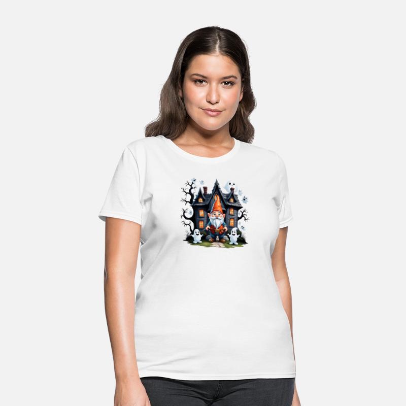 Cute gnome and ghosts