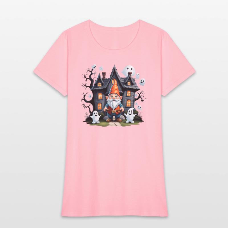 Cute gnome and ghosts