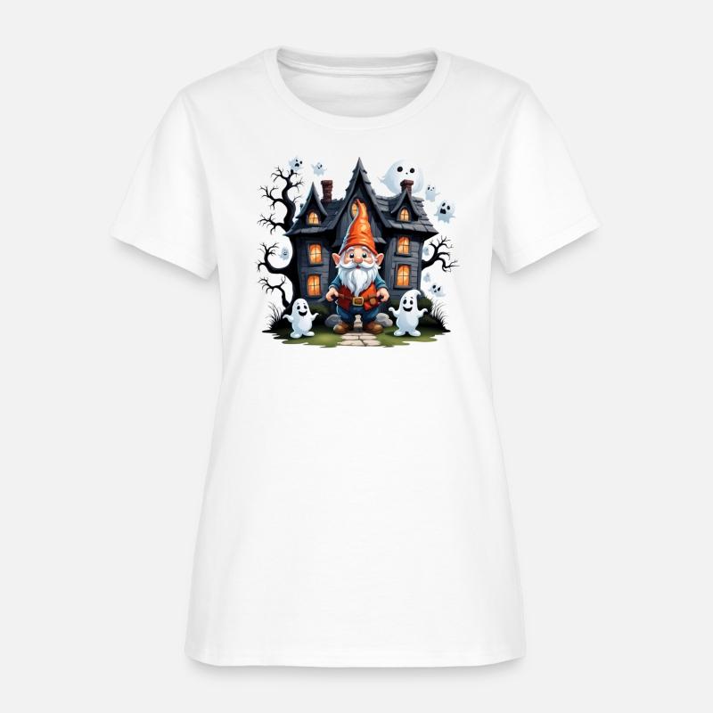 Cute gnome and ghosts