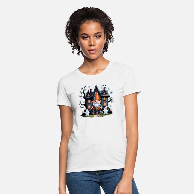Cute gnome and ghosts