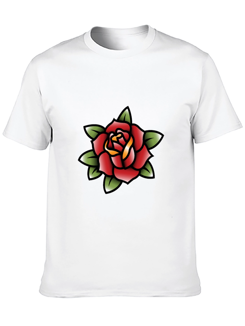 Rose Tattoo Graphic Black Tee