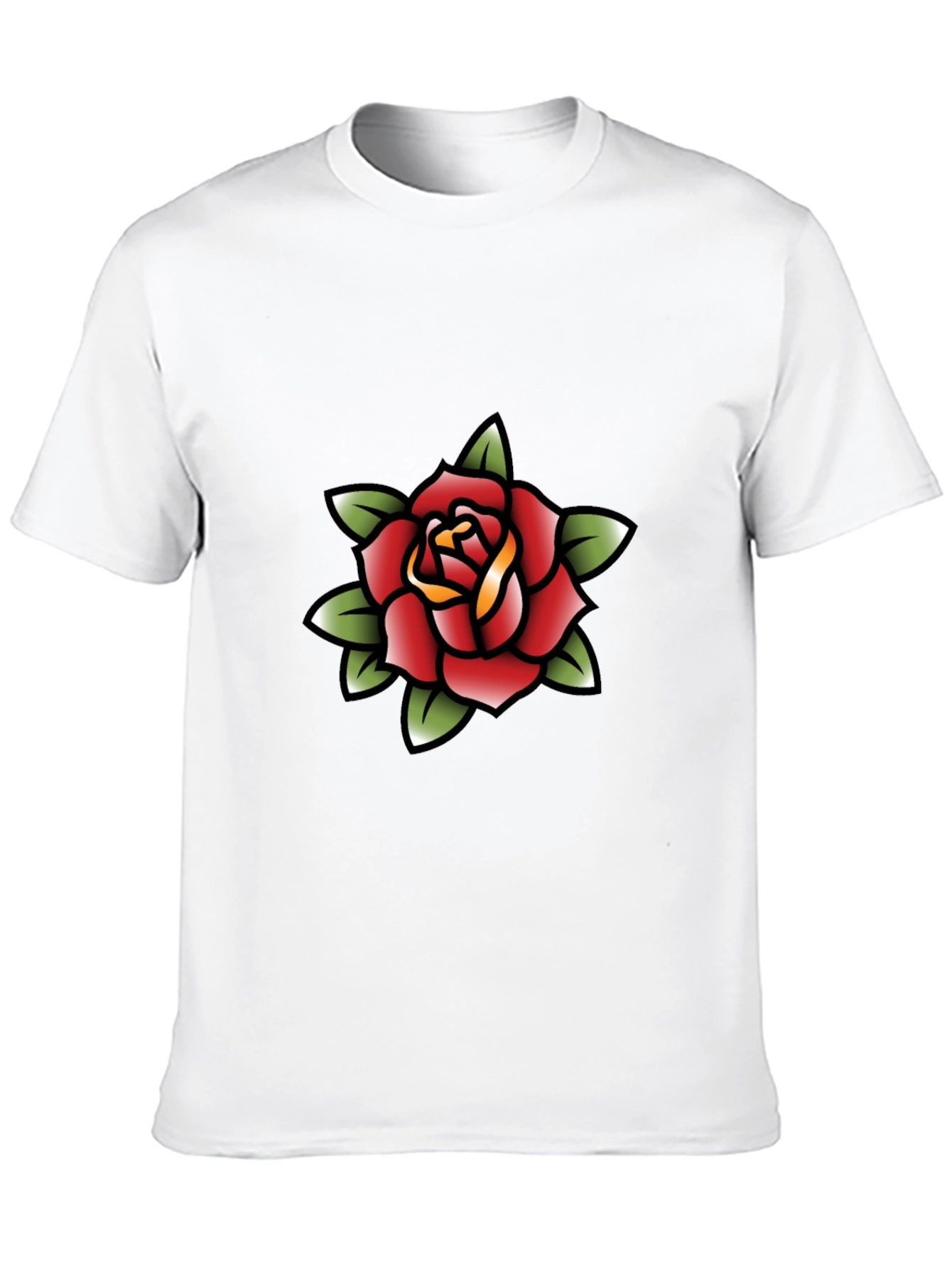 Rose Tattoo Graphic Black Tee