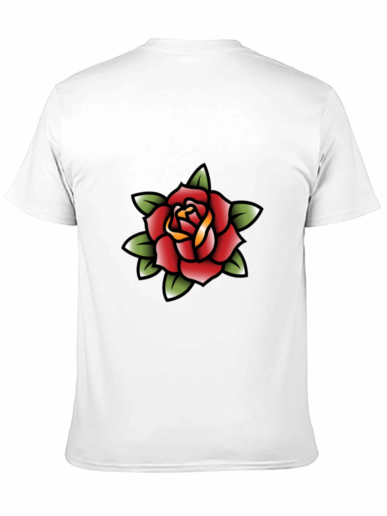 Rose Tattoo Graphic Black Tee