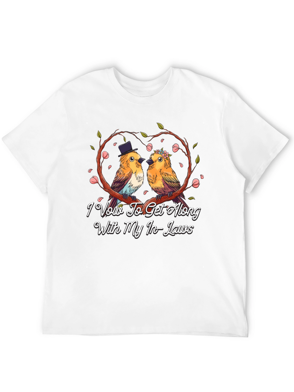 Humorous I Vow To Get Along Graphic Tee