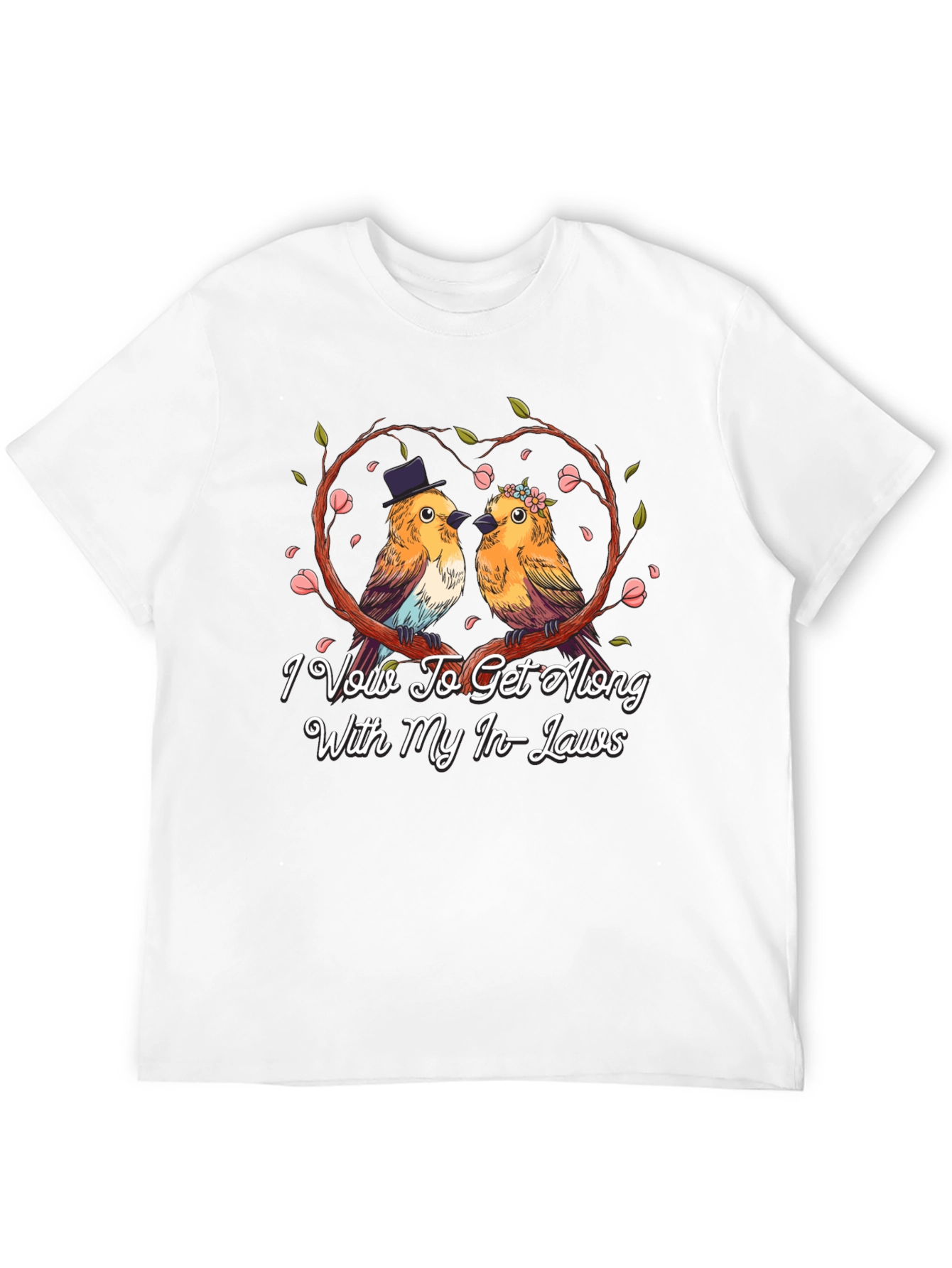 Humorous I Vow To Get Along Graphic Tee