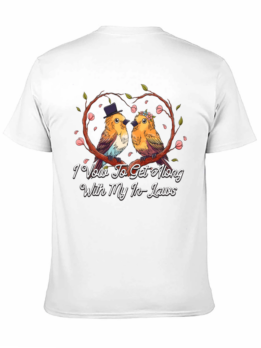 Humorous I Vow To Get Along Graphic Tee