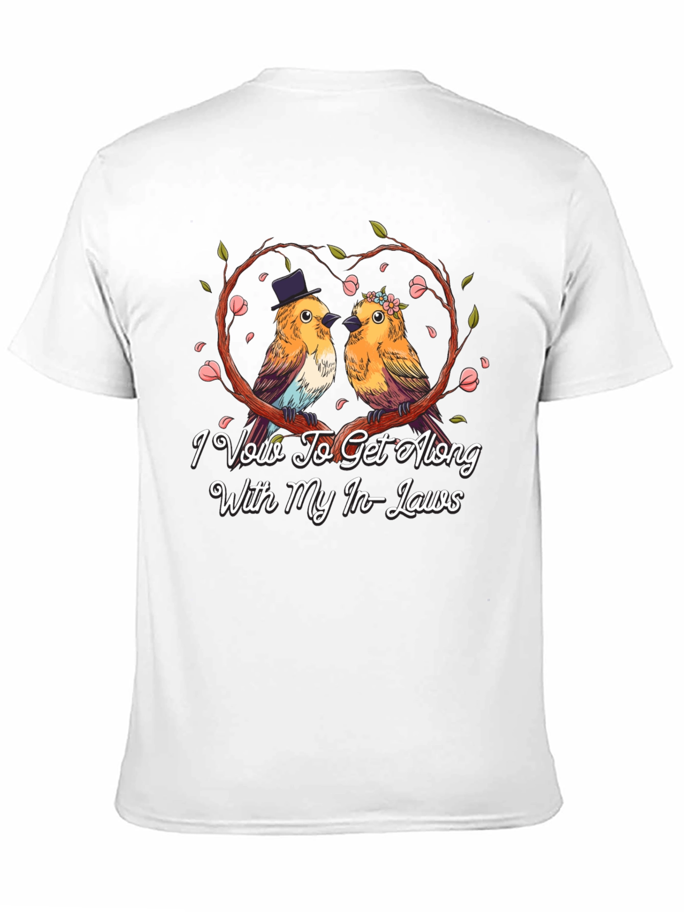 Humorous I Vow To Get Along Graphic Tee