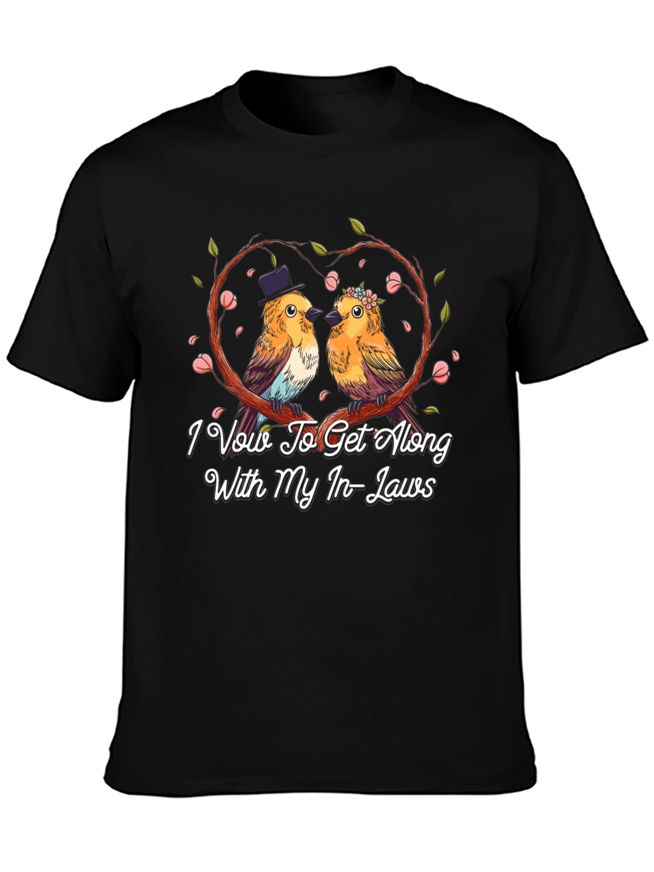 Humorous I Vow To Get Along Graphic Tee