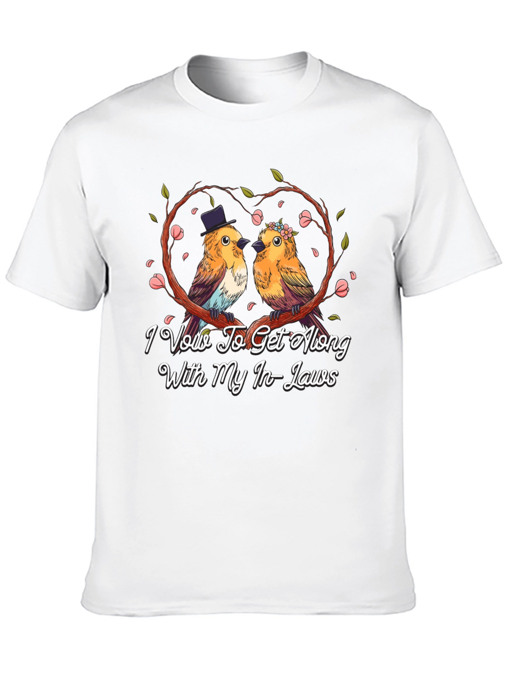 Humorous I Vow To Get Along Graphic Tee