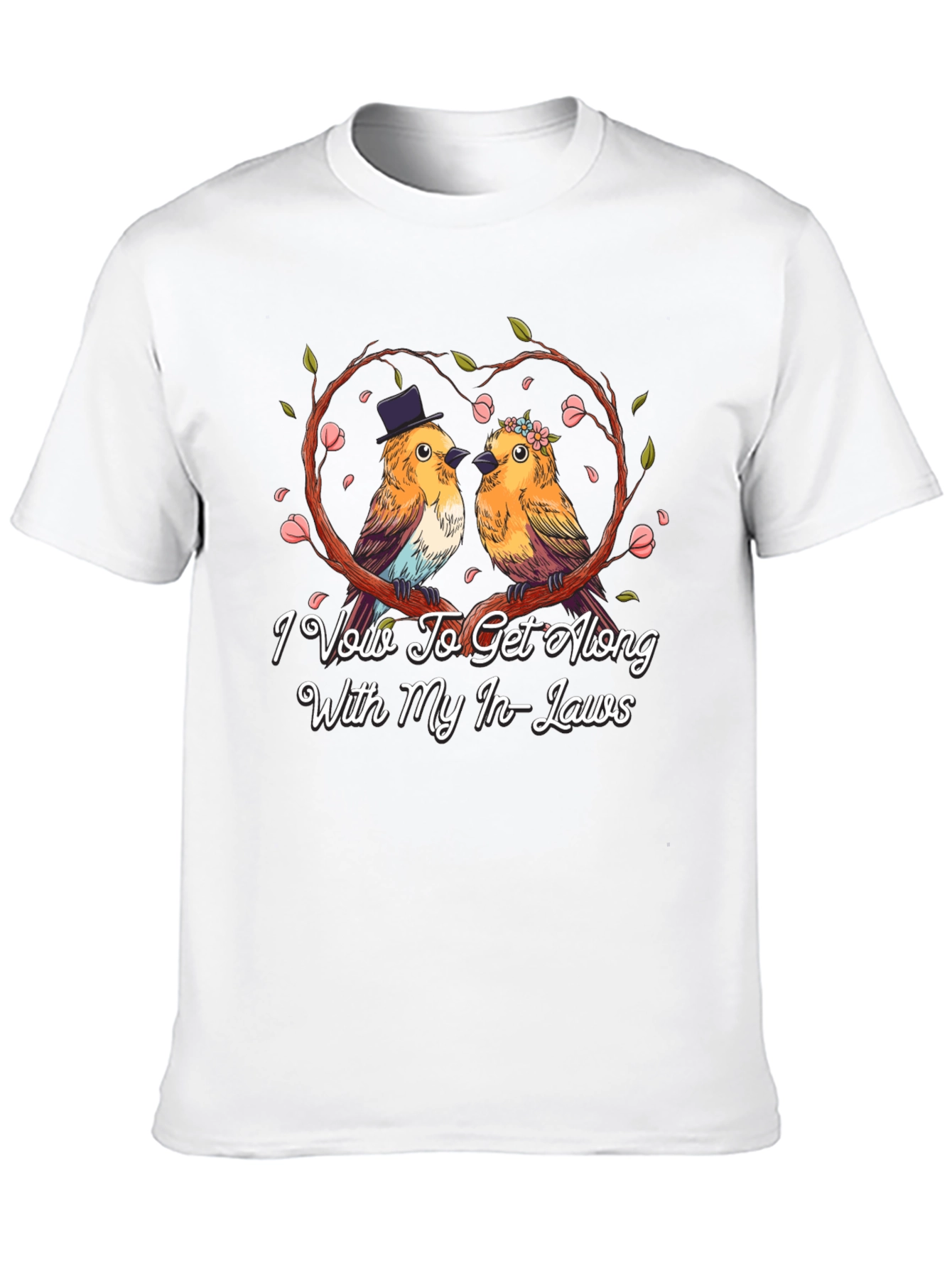 Humorous I Vow To Get Along Graphic Tee