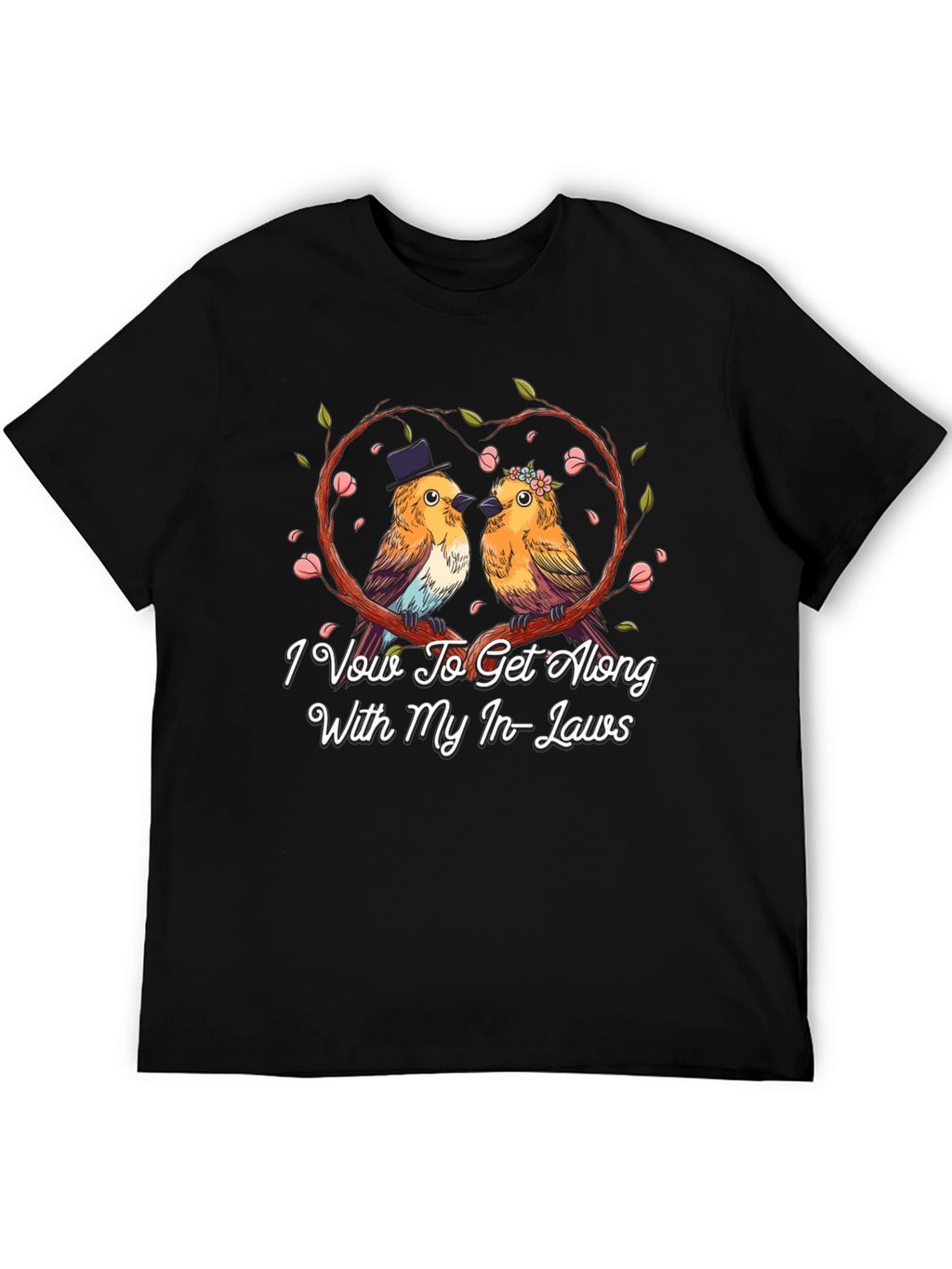 Humorous I Vow To Get Along Graphic Tee